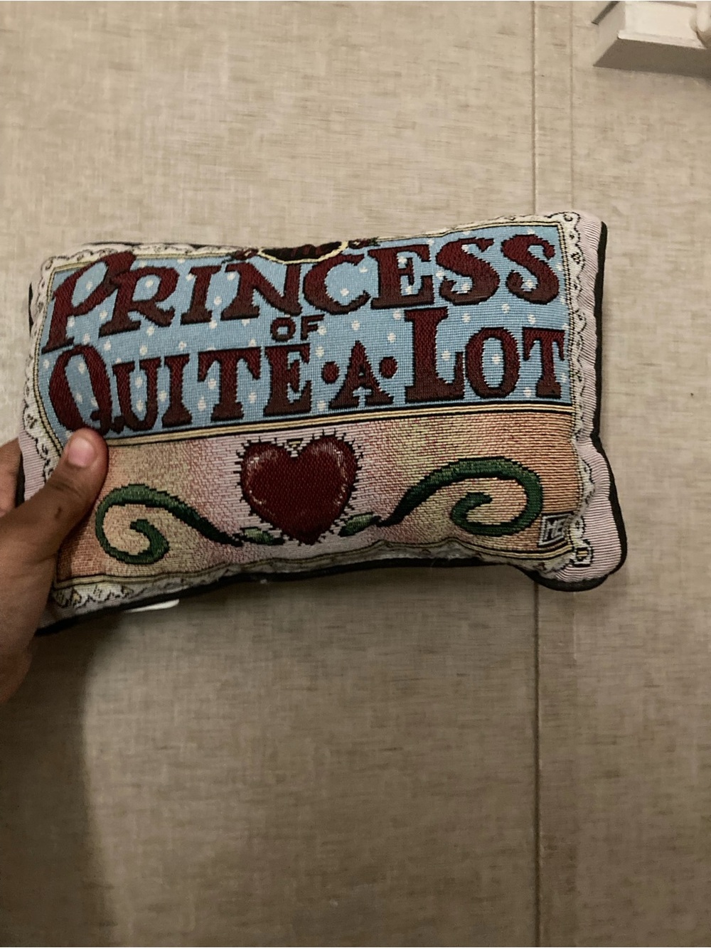 Princess of Quite-a-Lot Decorative Throw Pillow - Multicolor